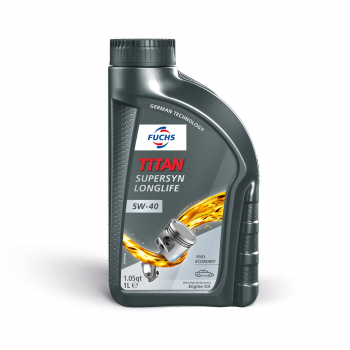 FUCHS Titan Supersyn LongLife 5W-40 Engine Oil - Case of 12 (Liters)